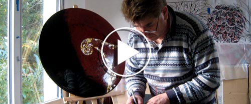 Video Work at the Atelier, 2014 - Rémi Maillard, lacquer artist decorator