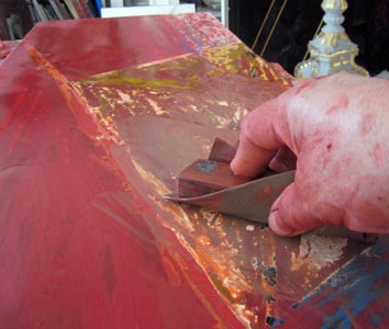 Sanding - Rémi Maillard, lacquer artist decorator