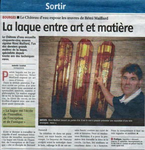 Pressbook - Rémi Maillard, lacquer artist decorator