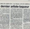 Pressbook - Rémi Maillard, lacquer artist decorator